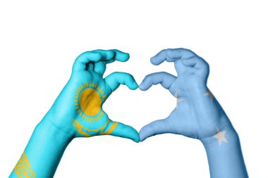 Kazakistan Mikronezya Kalbi, El hareketi kalp yapma, Kırpma Yolu