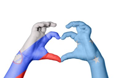 Slovenya Mikronezya Kalbi, El hareketi kalp yapma, Kırpma Yolu