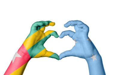 Togo Mikronezya Kalbi, El hareketi kalp yapma, Kırpma Yolu