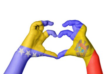 Bosna-Hersek Moldova Kalbi, El hareketi, kalp yapma, Kırpma Yolu