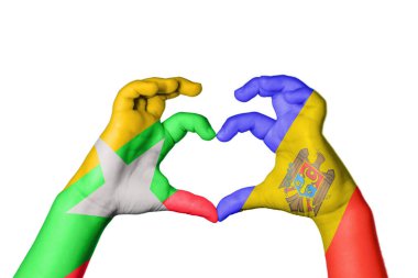 Myanmar Moldova Kalbi, El hareketi kalp yapma, Kırpma Yolu