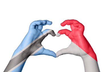 Botswana Monako Kalbi, El hareketi kalp yapma, Kırpma Yolu