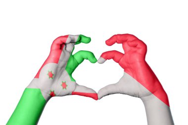 Burundi Monako Kalbi, El hareketi kalp yapma, Kırpma Yolu