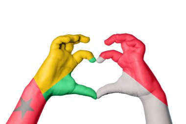 Gine Bissau Monako Kalbi, El hareketi kalp yapma, Kırpma Yolu