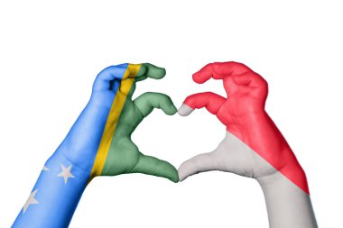 Solomon Adaları Monako Kalbi, El hareketi kalp yapma, Kırpma Yolu