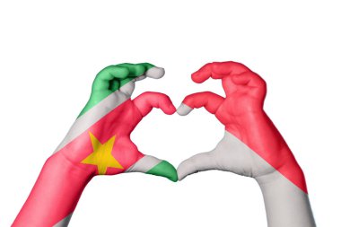 Surinam Monaco Heart, El hareketi kalp yapma, Kırpma Yolu