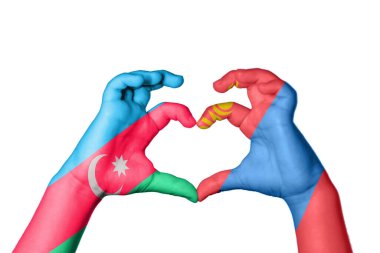 Azerbaycan Moğolistan Kalbi, El hareketi kalp yapma, Kırpma Yolu