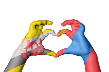 Brunei Moğolistan Kalbi, El hareketi kalp yapma, Kırpma Yolu