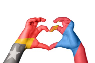 Doğu Timor Moğolistan Kalbi, El hareketi kalp yapma, Kırpma Yolu