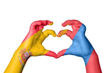 İspanya Moğolistan Kalbi, El hareketi kalp yapma, Kırpma Yolu