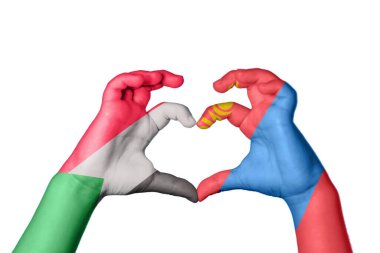 Sudan Moğolistan Kalbi, El hareketi kalp yapma, Kırpma Yolu