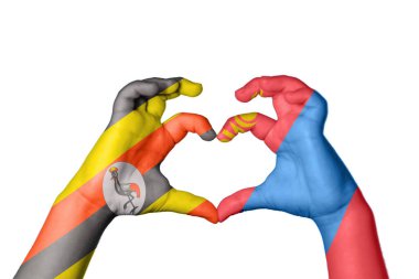 Uganda Moğolistan Kalbi, El hareketi kalp yapma, Kırpma Yolu