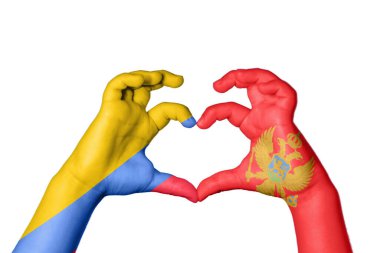 Kolombiya Karadağ Kalbi, El hareketi, kalp yapma, Kırpma Yolu