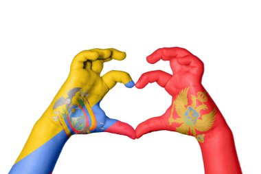 Ekvador Karadağ Kalbi, El hareketi, kalp yapma, Kırpma Yolu