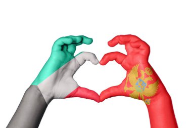 Kuveyt Karadağ Kalbi, El hareketi, kalp yapma, Kırpma Yolu