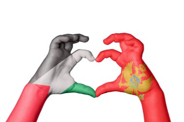 Filistin Karadağ Kalbi, El hareketi, kalp yapma, Kırpma Yolu