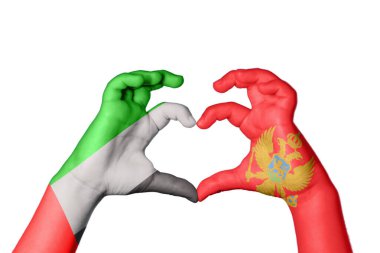 Birleşik Arap Emirlikleri Karadağ 'ın Kalbi, El hareketi, kalp yapma, Kırpma Yolu