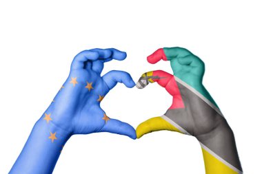 Avrupa Birliği Mozambik Kalbi, El hareketi kalp yapma, Kırpma Yolu