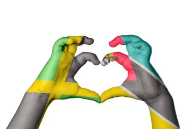 Jamaika Mozambik Kalbi, El hareketi kalp yapma, Kırpma Yolu