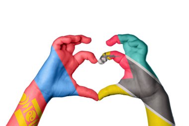 Moğolistan Mozambik Kalbi, El hareketi kalp yapma, Kırpma Yolu