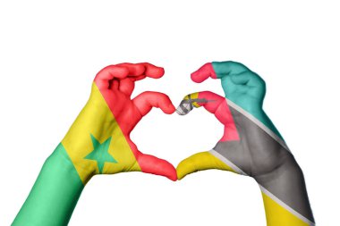 Senegal Mozambik Kalbi, El hareketi kalp yapma, Kırpma Yolu