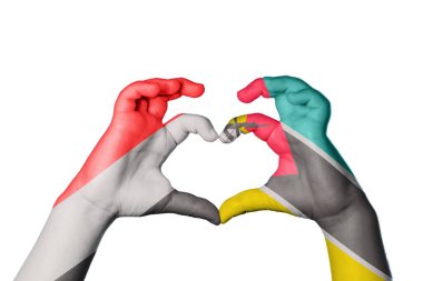 Yemen Mozambik Kalbi, El hareketi kalp yapma, Kırpma Yolu