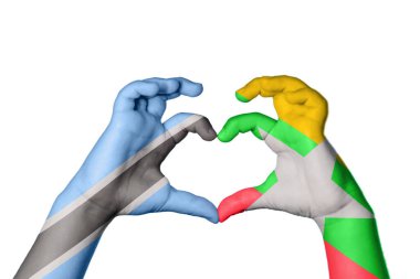 Botswana Myanmar Heart, El hareketi kalp yapmak, Kırpma Yolu