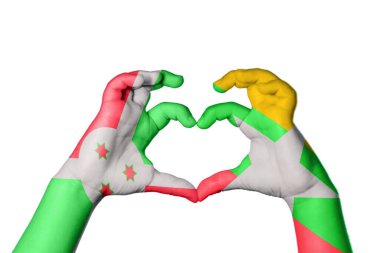 Burundi Myanmar Heart, El hareketi kalp yapmak, Kırpma Yolu