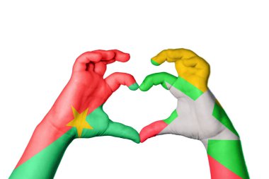 Burkina Faso Myanmar Kalbi, El hareketi kalp yapma, Kırpma Yolu