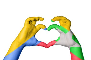 Kolombiya Myanmar Kalbi, El hareketi kalp yapma, Kırpma Yolu