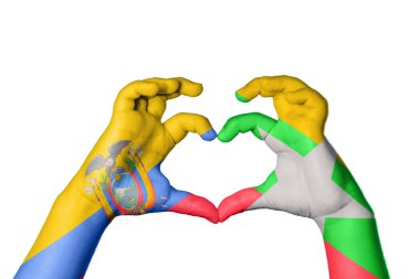 Ekvador Myanmar Kalbi, El hareketi kalp yapma, Kırpma Yolu