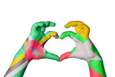 Dominica Myanmar Heart, El hareketi kalp yapma, Kırpma Yolu