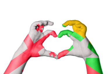 Georgia Myanmar Heart, El hareketi kalp yapma, Kırpma Yolu