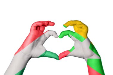 Macaristan Myanmar Kalbi, El hareketi kalp yapma, Kırpma Yolu