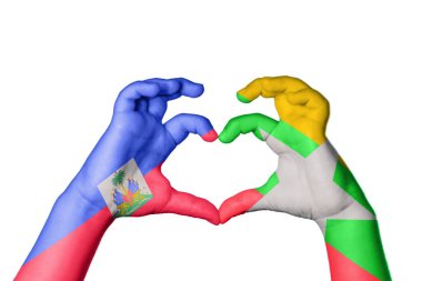 Haiti Myanmar Kalbi, El hareketi kalp yapma, Kırpma Yolu