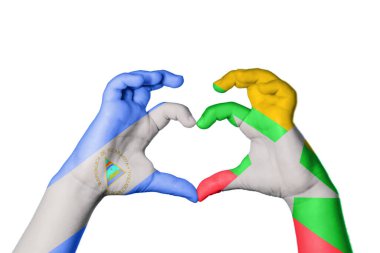 Nikaragua Myanmar Kalbi, El hareketi kalp yapma, Kırpma Yolu