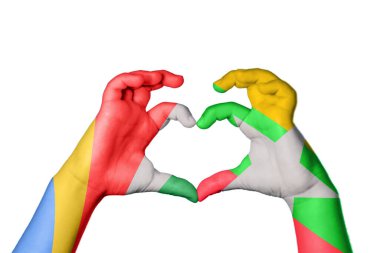 Seyşeller Myanmar Kalbi, El hareketi kalp yapma, Kırpma Yolu