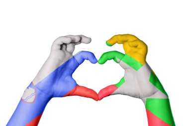 Slovenya Myanmar Heart, El hareketi, kalp yapma, Kırpma Yolu