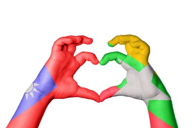 Tayvan Myanmar Kalbi, El hareketi kalp yapma, Kırpma Yolu