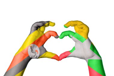 Uganda Myanmar Heart, El hareketi kalp yapmak, Kırpma Yolu