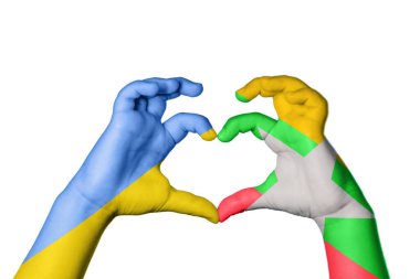 Ukrayna Myanmar Kalbi, El hareketi kalp yapma, Kırpma Yolu