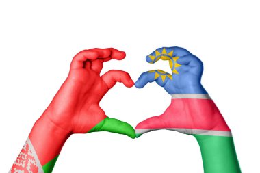 Belarus Namibya Kalbi, El hareketi kalp yapma, Kırpma Yolu