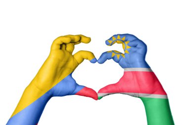 Kolombiya Namibya Kalbi, El hareketi kalp yapma, Kırpma Yolu