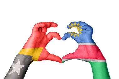 Doğu Timor Namibya Kalbi, El hareketi kalp yapma, Kırpma Yolu