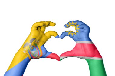 Ekvador Namibya Kalbi, El hareketi kalp yapma, Kırpma Yolu