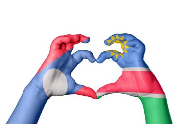 Laos Namibya Kalbi, El hareketi kalp yapmak, Kırpma Yolu