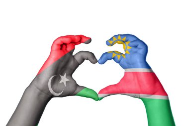 Libya Namibya Kalbi, El hareketi, kalp yapma, Kırpma Yolu