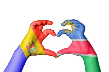 Moldova Namibya Kalbi, El hareketi kalp yapma, Kırpma Yolu