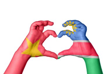 Vietnam Namibya Kalbi, El hareketi kalp yapmak, Kırpma Yolu