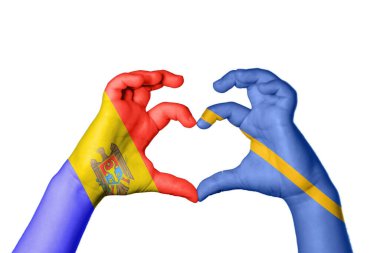 Moldova Nauru Kalbi, El hareketi kalp yapma, Kırpma Yolu